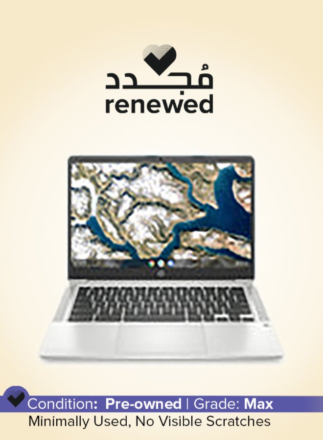 HP Renewed - 14A-NA0062TG Laptop With 14-Inch UHD Display,Intel Pentium N5030 Processor/Dual Core/4GB RAM/64GB SSD/Intel UHD 605 Graphics/Chrome OS English/Arabic Teal - Image 1