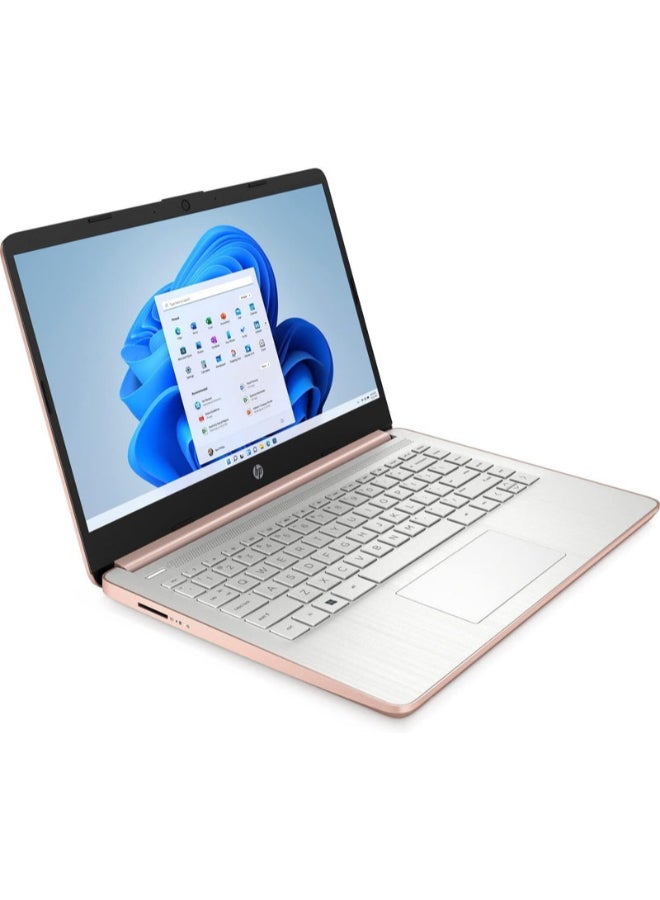 HP Renewed - 14-DQ0054DX Laptop With 14-Inch UHD Display,Intel Celeron N4120 Processor/Dual Core/4GB RAM/64GB SSD/Intel UHD 600 Graphics/Windows 11 English/Arabic Pink - Image 3