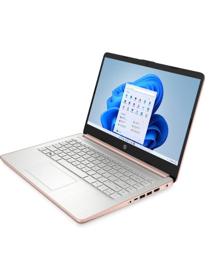 HP Renewed - 14-DQ0054DX Laptop With 14-Inch UHD Display,Intel Celeron N4120 Processor/Dual Core/4GB RAM/64GB SSD/Intel UHD 600 Graphics/Windows 11 English/Arabic Pink - Image 2