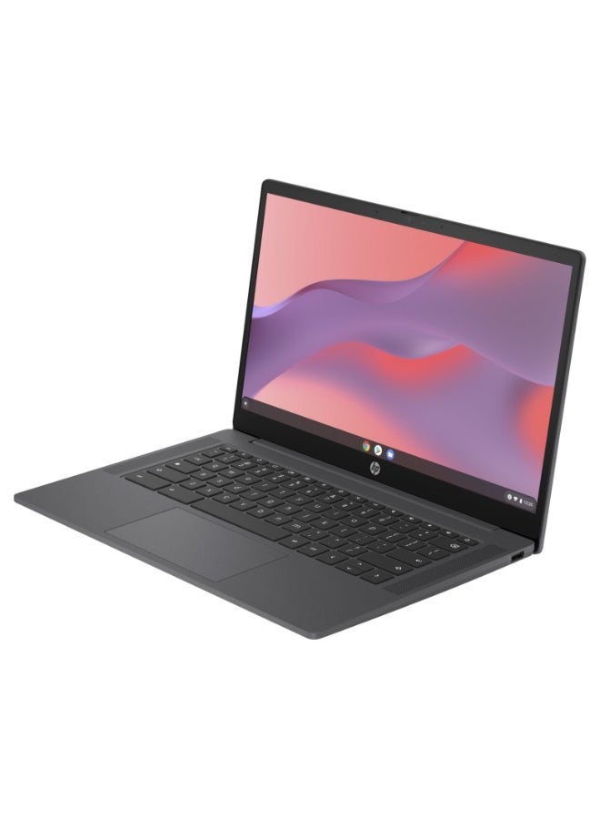 HP Renewed - 14A-NF0000NR Laptop With 14-Inch UHD Display,Intel N100 Processor/Dual Core/4GB RAM/64GB SSD/Intel UHD 600 Graphics/Chrome OS English/Arabic Grey - Image 2