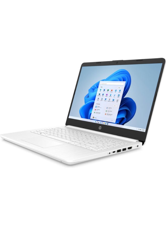 HP Renewed - 14-DQ0052DX Laptop With 14-Inch UHD Display,Intel Celeron N4120 Processor/Dual Core/4GB RAM/64GB SSD/Intel UHD 600 Graphics/Windows 11 English/Arabic White - Image 2