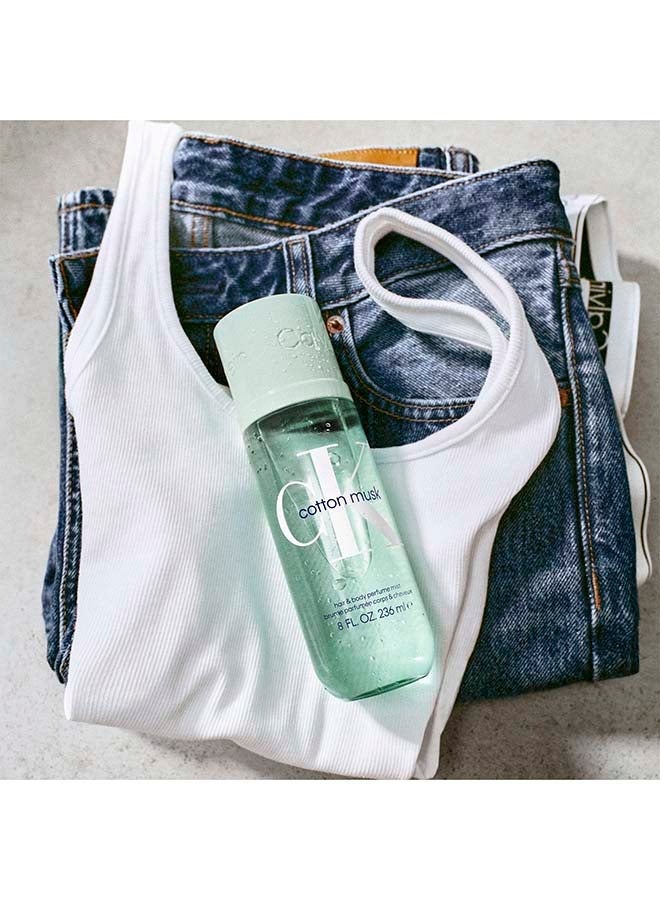 CALVIN KLEIN Cotton Musk Unisex Hair And Body Perfume Mist 236ml - Image 3