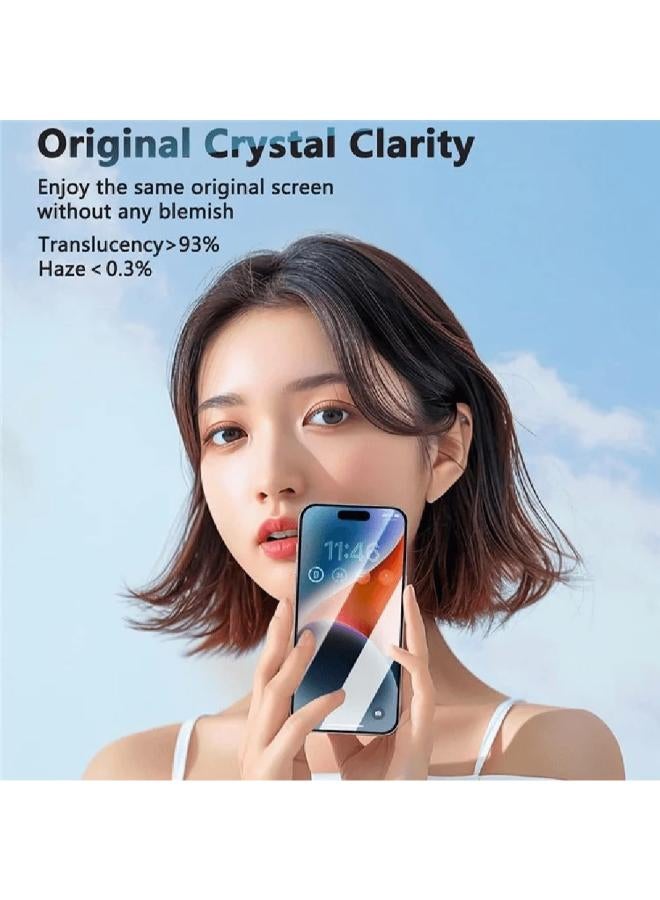 JOYROOM Full‑Screen Tempered Glass Protector For IPhone 16Pro clear - Image 3