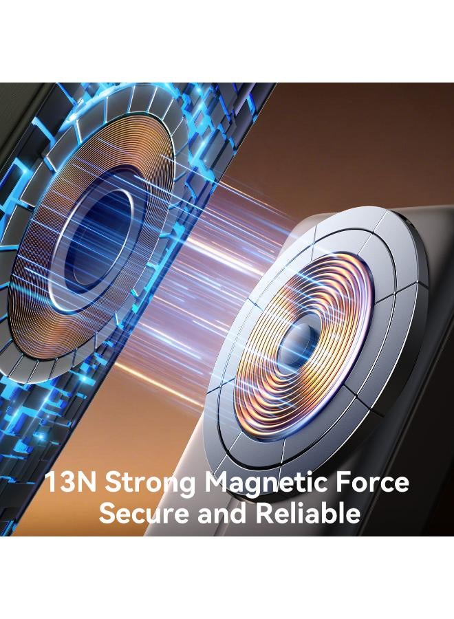 JOYROOM 10000 mAh 10,000 mAh 38.5 W (22.5 W Fast Wired Charging, Up to 15 W Wireless MagSafe Charging, and a 5 W Watch-Power Mode) 3‑in‑1 Magnetic Power Bank - Black - Image 3