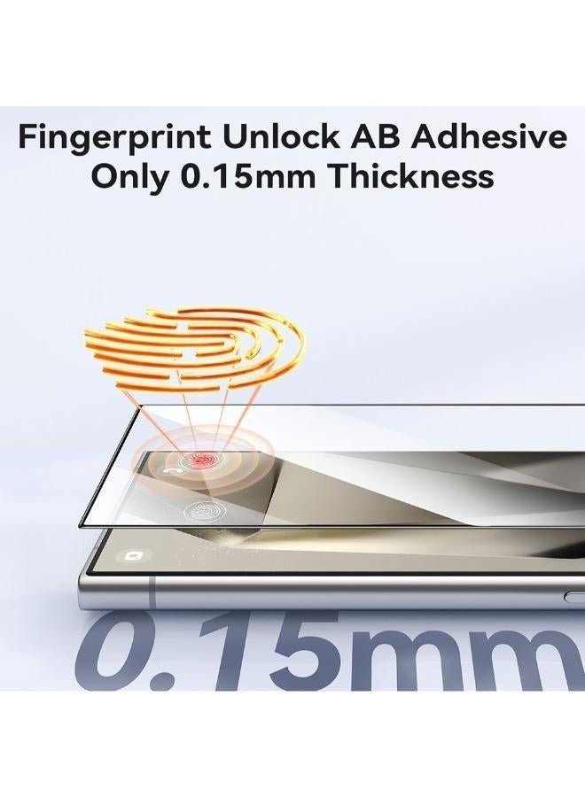 جوي روم 2.5D Full‑Screen Tempered Glass Protector For Samsung Galaxy S24 Plus/ 25 Plus clear - Image 3