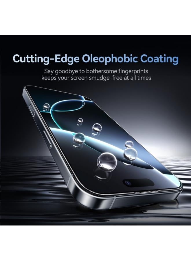 JOYROOM JR-MQS0563 Tempered Glass Screen Protector (2.5D Full Screen with Black Edge) for iPhone 16 clear - Image 4