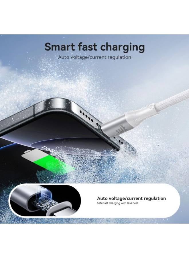 JOYROOM S-A28 Flash Series 60W Fast Charging Data Cable, Type-C to Type-C, 1m, Durable Build, High-Speed Charging, Data Transfer white - Image 5