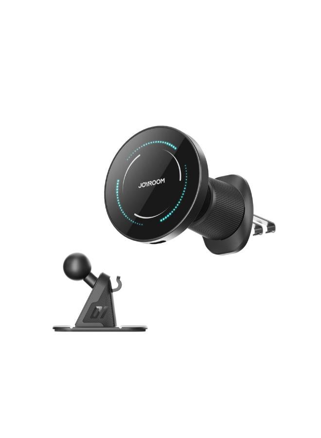 JOYROOM Magsafe Mobile Holder with Wireless Charging for Car black - Image 2