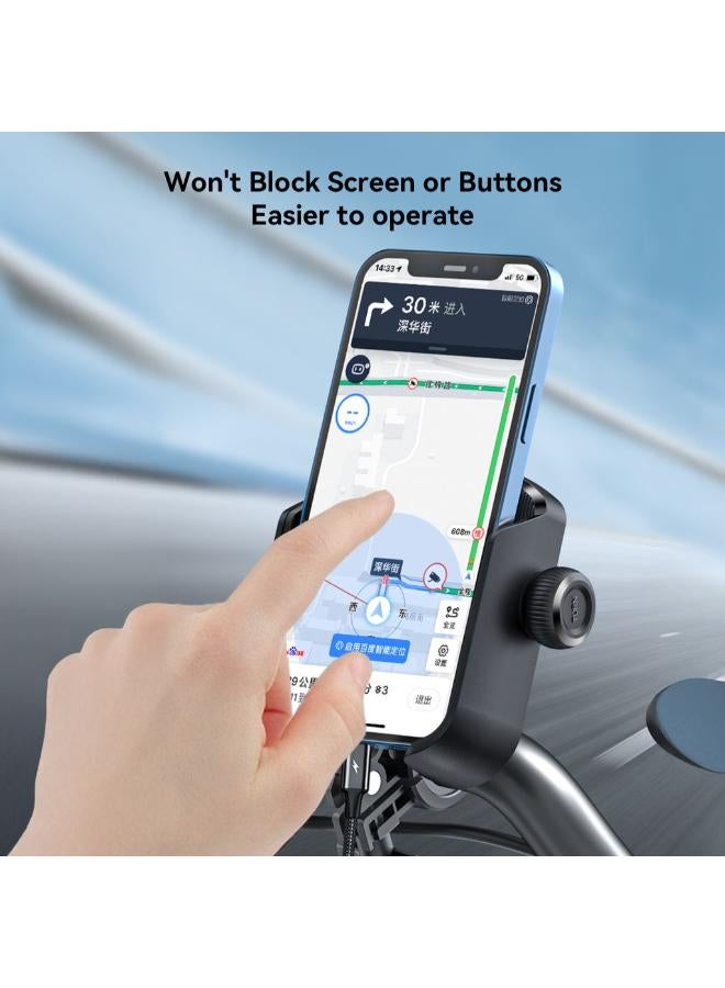 JOYROOM Crystal-Arm Bike Phone Mount black - Image 2