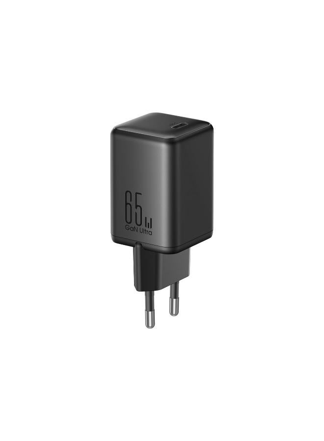 JOYROOM 65W Gan Fast Charger 1 port USB-C Charger with Compact & Foldable Design for iPhone 16/15/14 Series, Samsung S23,S24 MacBook Air, Pixelbook, iPad Pro, & More black - Image 2