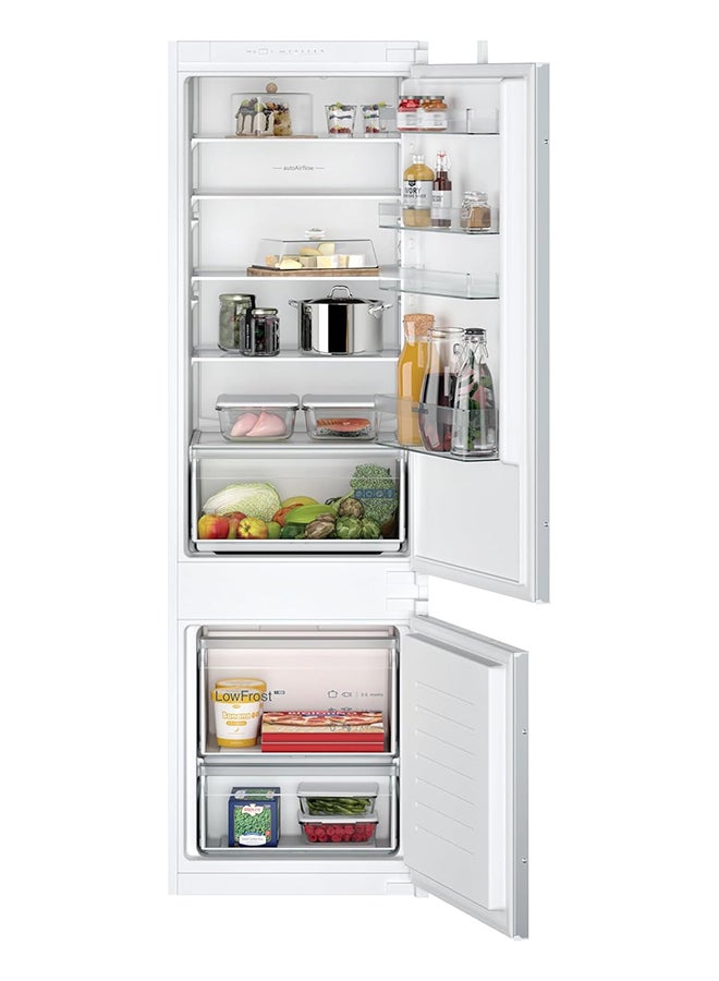 سيمنز ثلاجة فريزر مدمجة من سيمنز iQ500، فريزر سفلي، سعة إجمالية 270 لتر / سعة صافية 268 لتر، صنع في ألمانيا، KI87VNSE0M KI87VNSE0M أبيض - ضمان 3 سنوات - Image 1