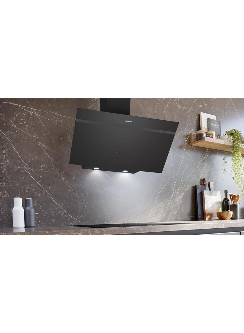 سيمنز Siemens iQ300 Wall-Mounted Cooker Hood, 90 cm, Powerful 700 m³/h Extraction, Silence Drive, LED Lighting, German Engineering Hood, Black, LC96KPJ60M LC96KPJ60M black -3 years warranty LC96KPJ60M black - Image 2