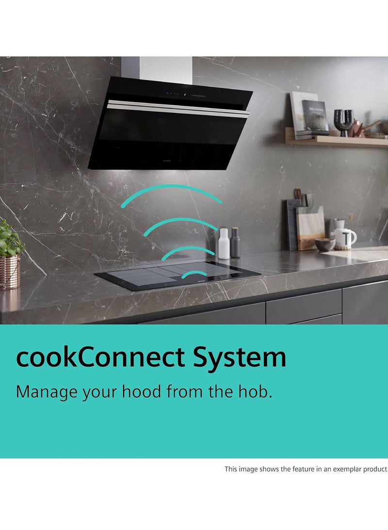 سيمنز Siemens iQ700 80 cm Downdraft Hood, Clear Glass, Guided Air Technology, Home Connect, Premium Design, Black, LD88WMM66B LD88WMM66B black -3 years warranty LD88WMM66B black - Image 2