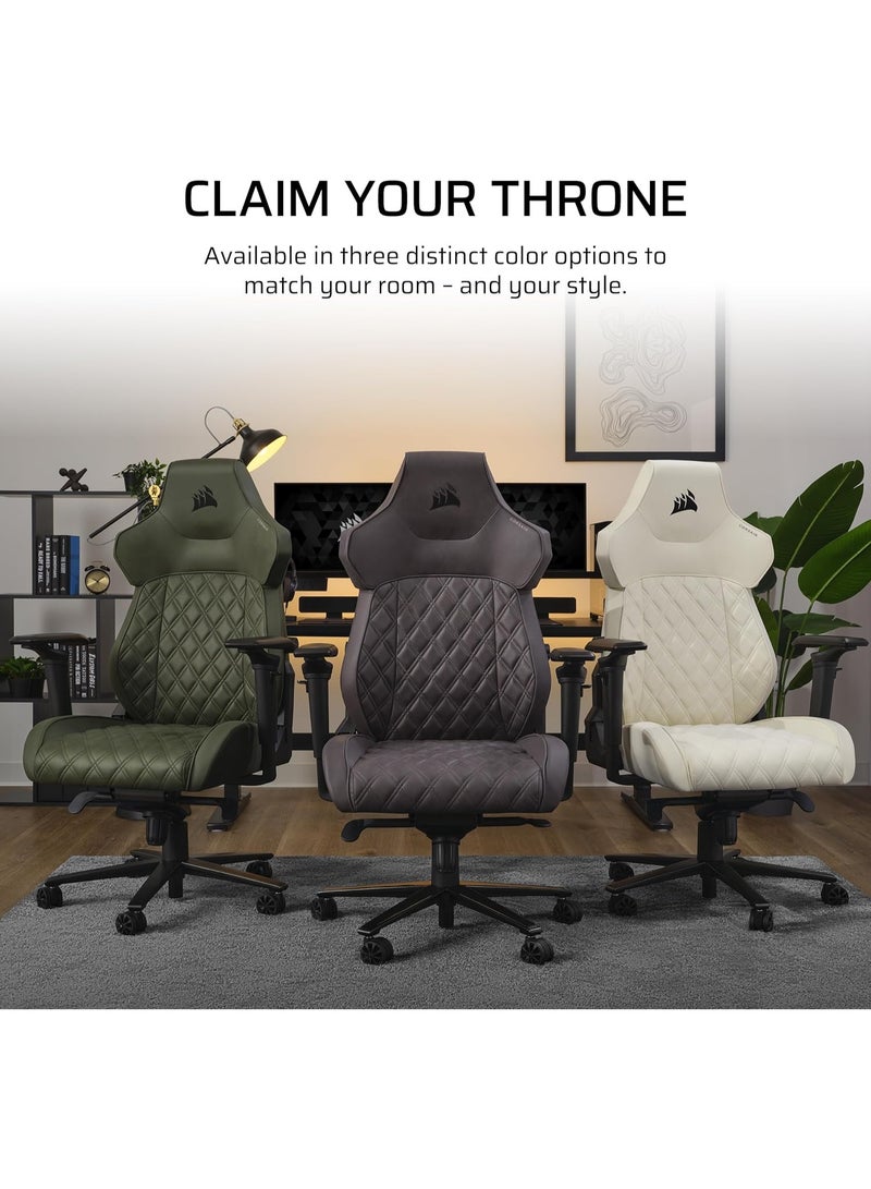 كورسير Corsair TC500 Luxe Gaming Chair – Premium Breathable Fabric – Wide Seat – Five-Way Adjustable Armrests – Adjustable Built-in Lumbar Support – 90-160 Degree Recline – Sherwood - Image 1