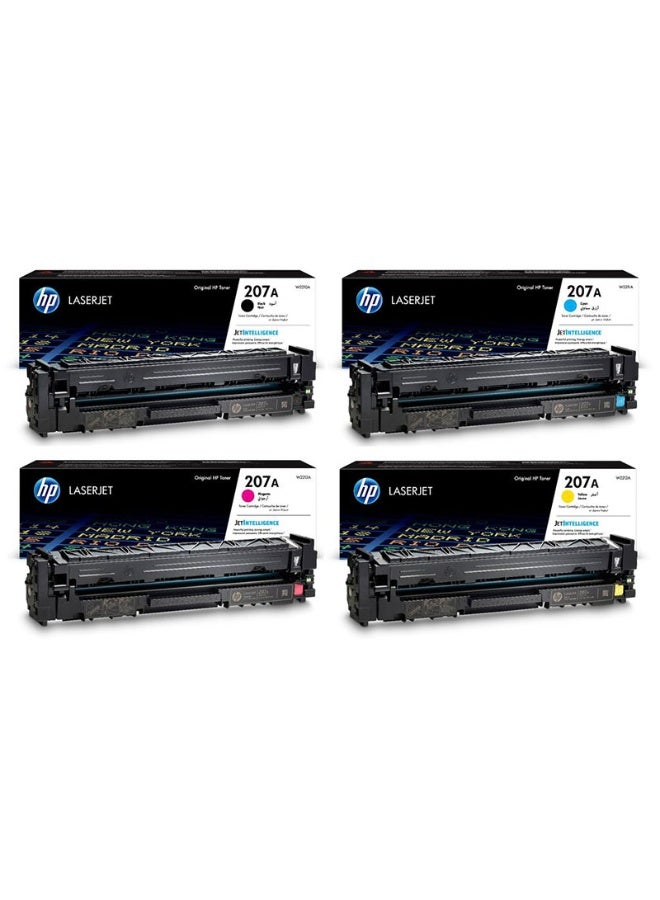 HP 207A Original Toner Cartridge Set Of 4 Black, Cyan, Magenta, Yellow - Image 1