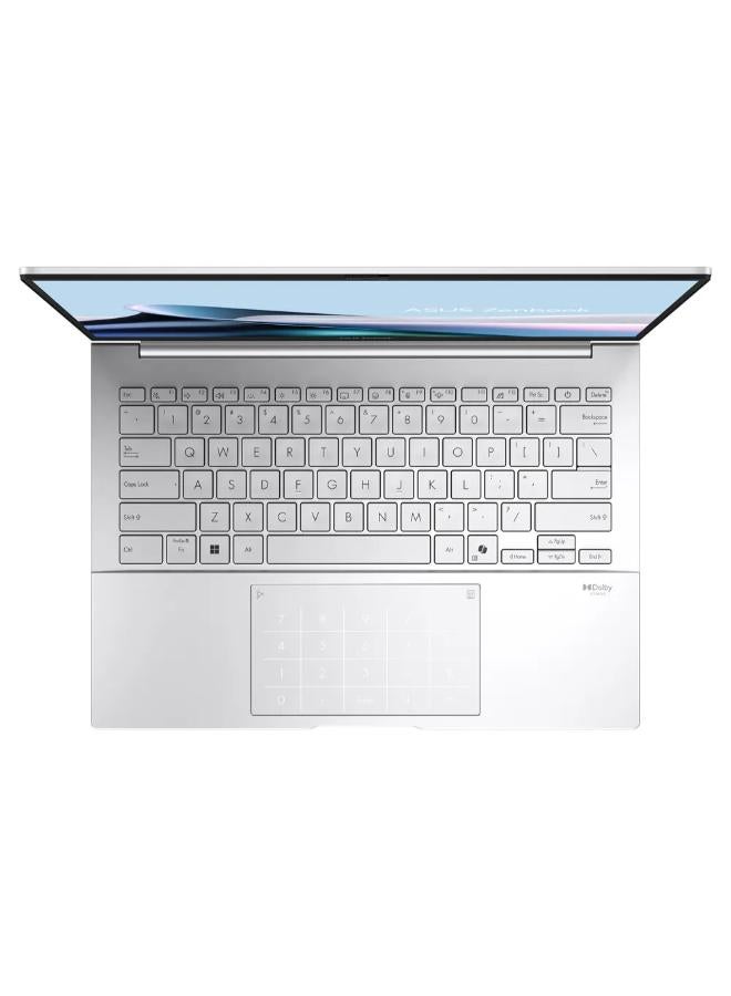 أسوس S3407CA-LY007W Vivobook S Laptop with 14 inch WUXGA / Core Ultra 7 255H / 16 GB RAM / 1 Tera SSD / Intel® Graphics /  Win11 English Cool Silver - Image 4