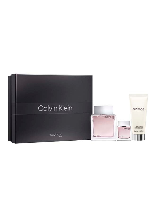 CALVIN KLEIN Euphoria Eau De Toilette For Men And After Shave Balm Trio Gift Set 100 + 100 + 15ml - Image 2