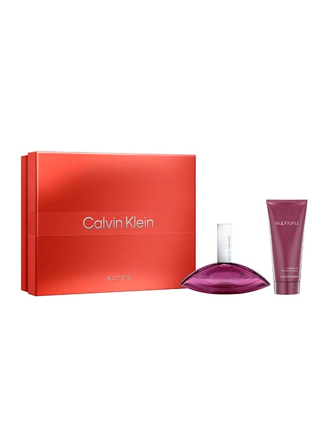 CALVIN KLEIN Euphoria Eau De Parfum For Women And Body Lotion Duo Gift Set 100 + 100ml - Image 2