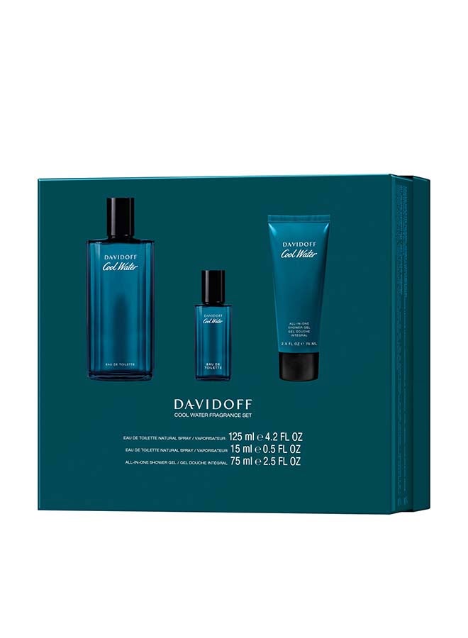دافيدوف مجموعة هدايا كول ووتر أو دو تواليت للرجال ثلاثية - Image 2
