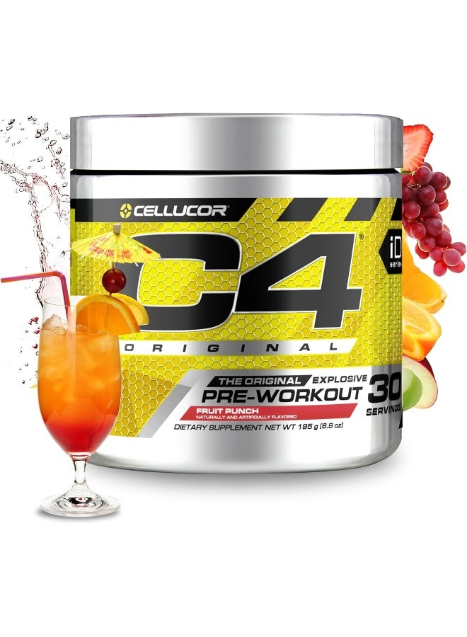 سيلوكور مسحوق C4 الأصلي قبل التمرين فيتامين C لدعم المناعة خالي من السكر طاقة قبل التمرين للرجال والنساء - 150 ملغ كافيين بيتا ألانين كرياتين نكهة فواكه، 30 حصة (قد يختلف التعبئة) - Image 2