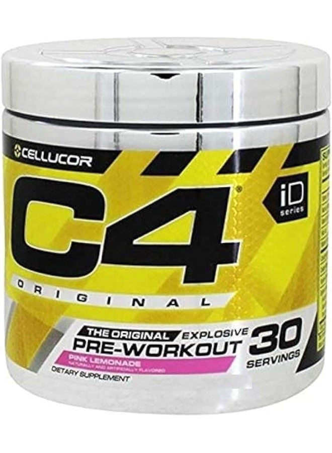 سيلوكور مسحوق الطاقة C4 الأصلي قبل التمرين للرجال والنساء - مع الكرياتين، الكافيين، معزز أكسيد النيتريك، السيترولين وبيتا ألانين - ليمونادة وردية - 30 حصة (قد يختلف التعبئة) - Image 1