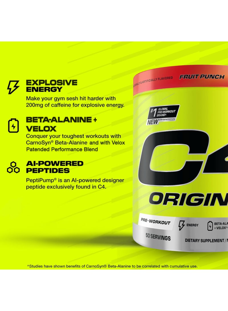 سيلوكور مسحوق الطاقة الأصلي قبل التمرين مكمل للرجال والنساء مع الكرياتين والكافيين ومعزز أكسيد النيتريك والستراتين وبيتا ألانين بنكهة فواكه - 50 حصة - قد يختلف التعبئة والتغليف - Image 5