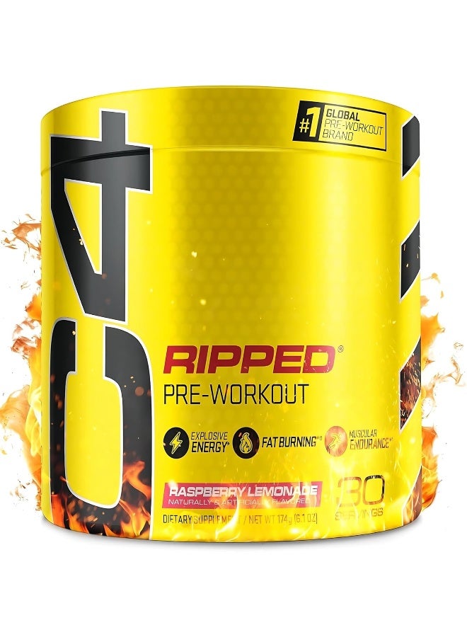 سيلوكور مكمل C4 Ripped قبل التمرين - طاقة متفجرة مع دعم فقدان الدهون - ليمون توت العليق - 30 حصة (قد يختلف التعبئة والتغليف) - Image 2