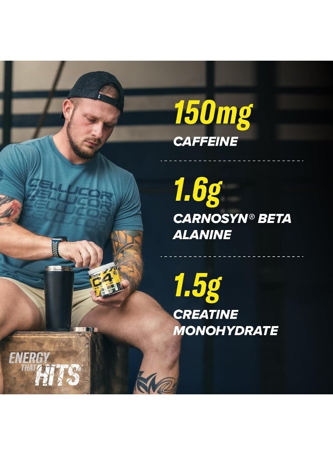 سيلوكور مسحوق طاقة قبل التمرين الأصلي مكمل للرجال والنساء مع الكرياتين والكافيين ومعزز أكسيد النيتريك والستراتين والبيتا ألانين بنكهة الليمون الوردي - 50 حصة - قد يختلف التعبئة والتغليف - Image 3