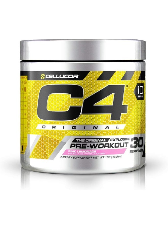 سيلوكور مسحوق الطاقة الأصلي قبل التمرين مكمل للرجال والنساء مع الكرياتين والكافيين ومعزز أكسيد النيتريك والستراتين والبيتا ألانين بنكهة الليمون الوردي - 50 حصة - قد يختلف التعبئة والتغليف - Image 1