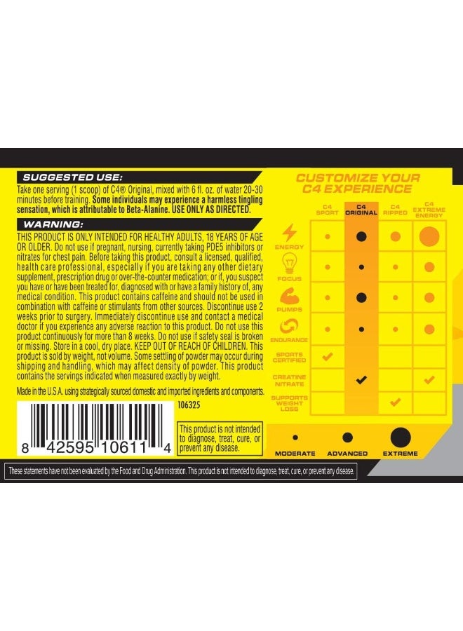 سيلوكور مسحوق الطاقة الأصلي قبل التمرين مكمل للرجال والنساء مع الكرياتين والكافيين ومعزز أكسيد النيتريك والستراتين والبيتا ألانين بنكهة الليمون الوردي - 50 حصة - قد يختلف التعبئة والتغليف - Image 3