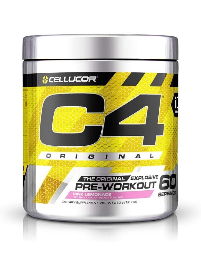 سيلوكور مسحوق طاقة قبل التمرين الأصلي للرجال والنساء مع الكرياتين والكافيين ومعزز أكسيد النيتريك والستراتين والبيتا ألانين بنكهة الليمون الوردي - 50 حصة - قد يختلف التعبئة والتغليف - Image 1