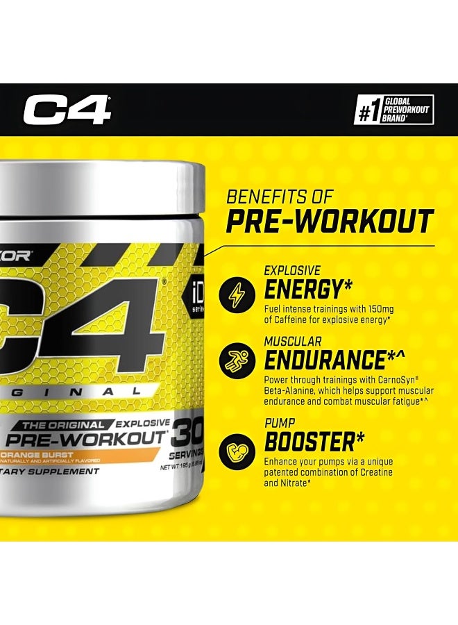 سيلوكور مسحوق C4 الأصلي قبل التمرين بنكهة البرتقال - Image 3