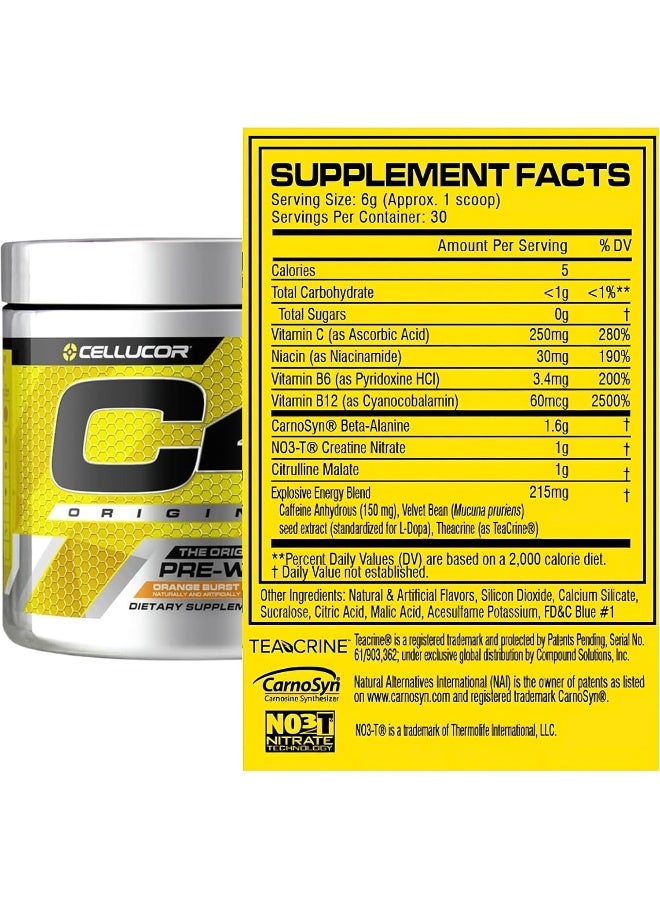 سيلوكور مسحوق C4 الأصلي قبل التمرين بنكهة البرتقال - Image 2