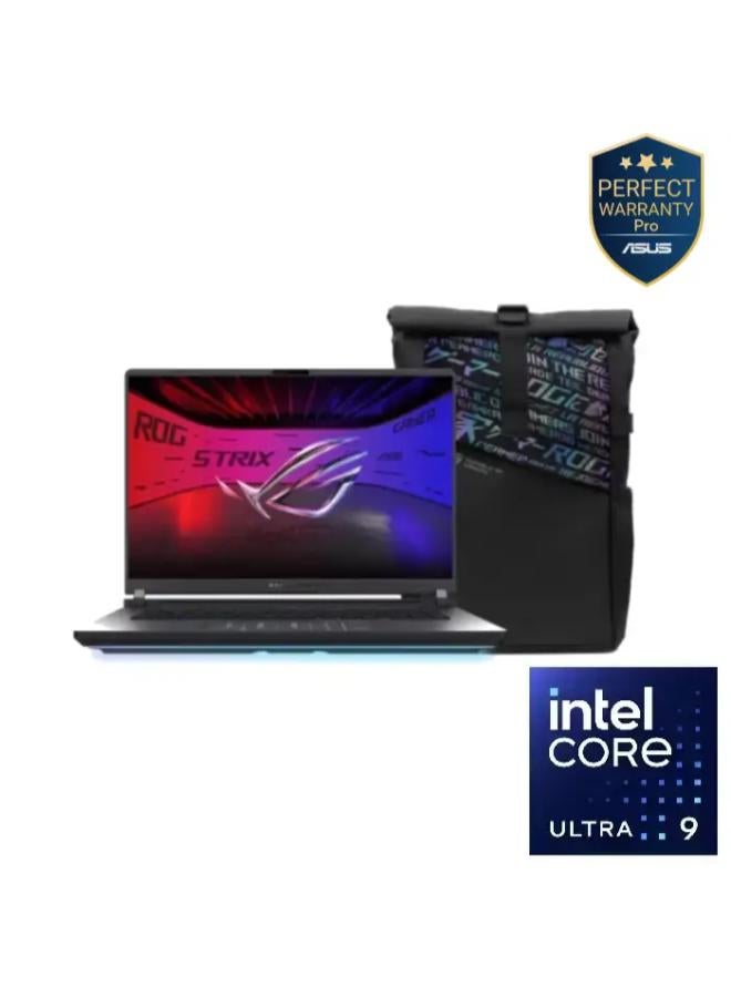G615LW-RV132W ROG Strix G16 Laptop with 16 inch FHD / Ultra 9 Processor 275HX / 32 GB RAM / 1 Tera SSD / NVIDIA® GeForce RTX™ 5080 Laptop GPU / English/ Win11/Eclipse Gray with Laptop Bag English Eclipse Gray