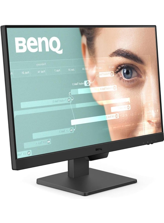 بين كيو شاشة الكمبيوتر GW2490 100Hz بحجم 24 بوصة FHD 1920x1080p، IPS، تقنية العناية بالعين، ضوء أزرق منخفض، مضادة للتوهج، سطوع متكيف، مكبرات صوت مدمجة، DP، HDMI، نسخة KSA - ضمان 3 سنوات - Image 4