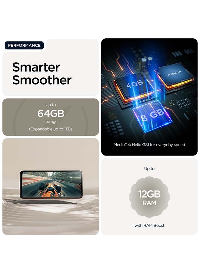 Motorola G06  4G Dual SIM PANTONE Laurel Oak 4+8GB RAM 128GB - Middle East Version - Image 3