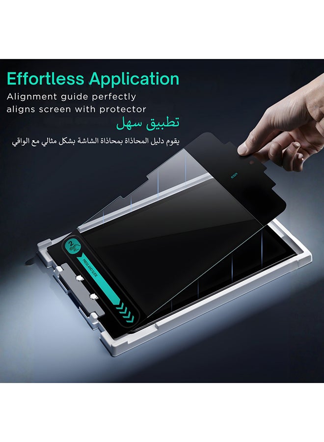 ESR 2 Pack Screen Protector for iPad Pro 13 Inch (M5/M4) 2025/2024, Tempered Tough Glass Film with Ultra Fit Tray, Scratch Resistant, HD Clarity, Apple Pencil Support , Clear Clear - Image 5