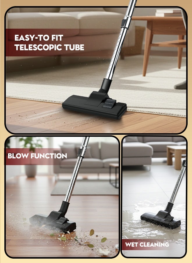 سوناشي Sonashi Vacuum Cleaner 2200W | 21L Dust Capacity with Multi-Stage Filtration | Strong 23KPA Suction Power & Super Low Noise | Blow Function, Dust Full Indicator & Telescopic Tube | Easy Movement with Basement Wheels | SVC-9008D Red 21 L 2200 W SVC-9008D red - Image 4