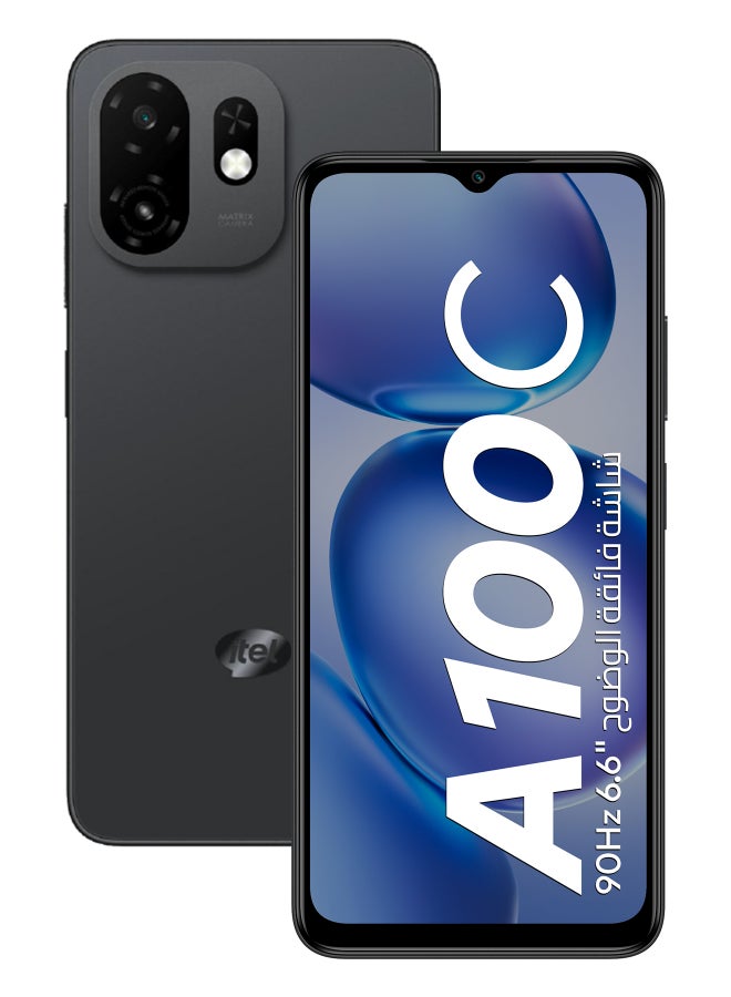 ITEL A100c Pure Black 2+4GB RAM 64 GB 4G - Middle East Version - Image 1