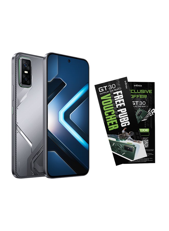 Infinix GT30 Dual SIM Shadow Ash 8GB RAM 256GB 5G - Middle East Version With GT30 PUBG voucher value 100sr - Image 1