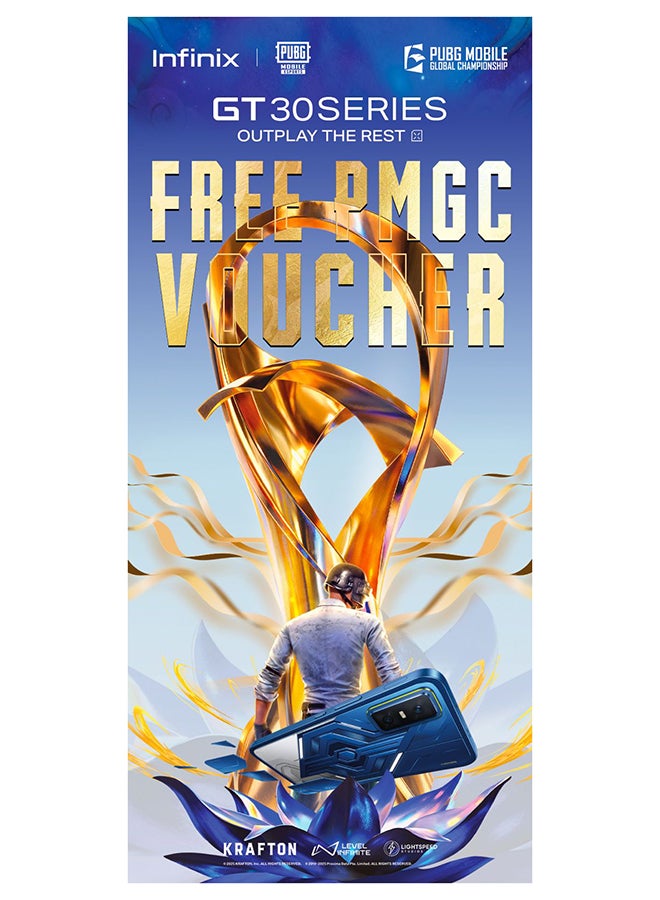 Infinix GT30 Dual SIM Cyber Blue 8GB RAM 256GB 5G - Middle East Version With GT30 PUBG voucher value 100sr - Image 2