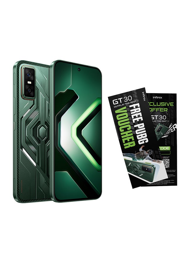 Infinix GT30 Dual SIM Pulse Green 8GB RAM 256GB 5G - Middle East Version With GT30 PUBG voucher value 100sr - Image 1