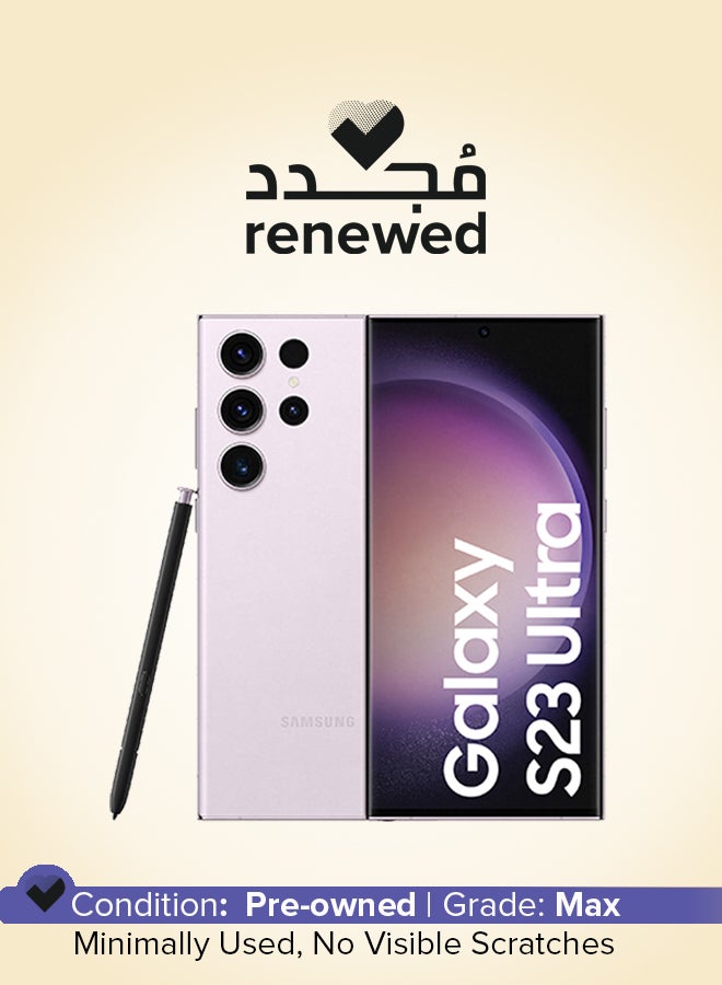 Samsung Renewed - Galaxy S23 Ultra 5G Dual SIM Lavender 8GB RAM 256GB - International Version - Image 1