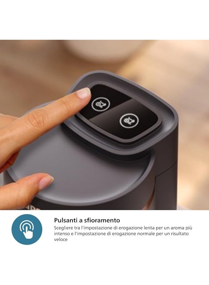 فيليبس Turkish Coffee Machine - Traditional Flavor with Ember Cooking Function. 4-Cup Capacity. Overheating + Anti-Overflow Sensors. Touch Control Panel, 280 ml 735 W HDA150/60 Black - Image 2