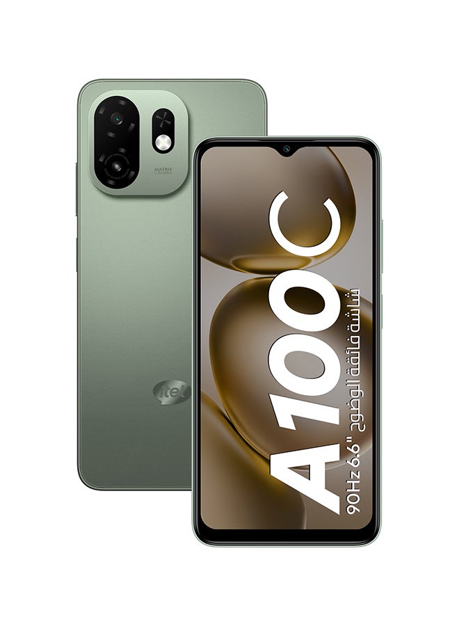 ITEL A100c Silk Green 3+5GB RAM 128 GB 4G - Middle East Version - Image 1