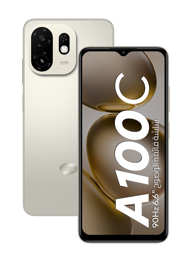 ITEL A100c titanium Gold 3+5GB RAM 128 GB 4G - Middle East Version - Image 1