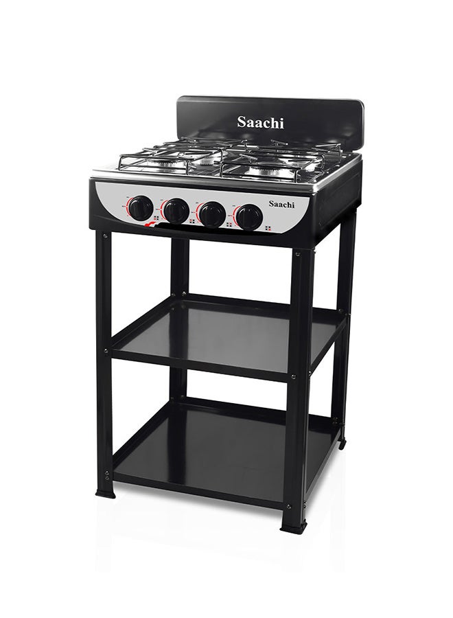Saachi FlameMaster 4-Burner Gas Stove – Whirlwind Technology, Effortless Cleaning, Maximum Efficiency NL-GAS-5256-BK black - Image 2