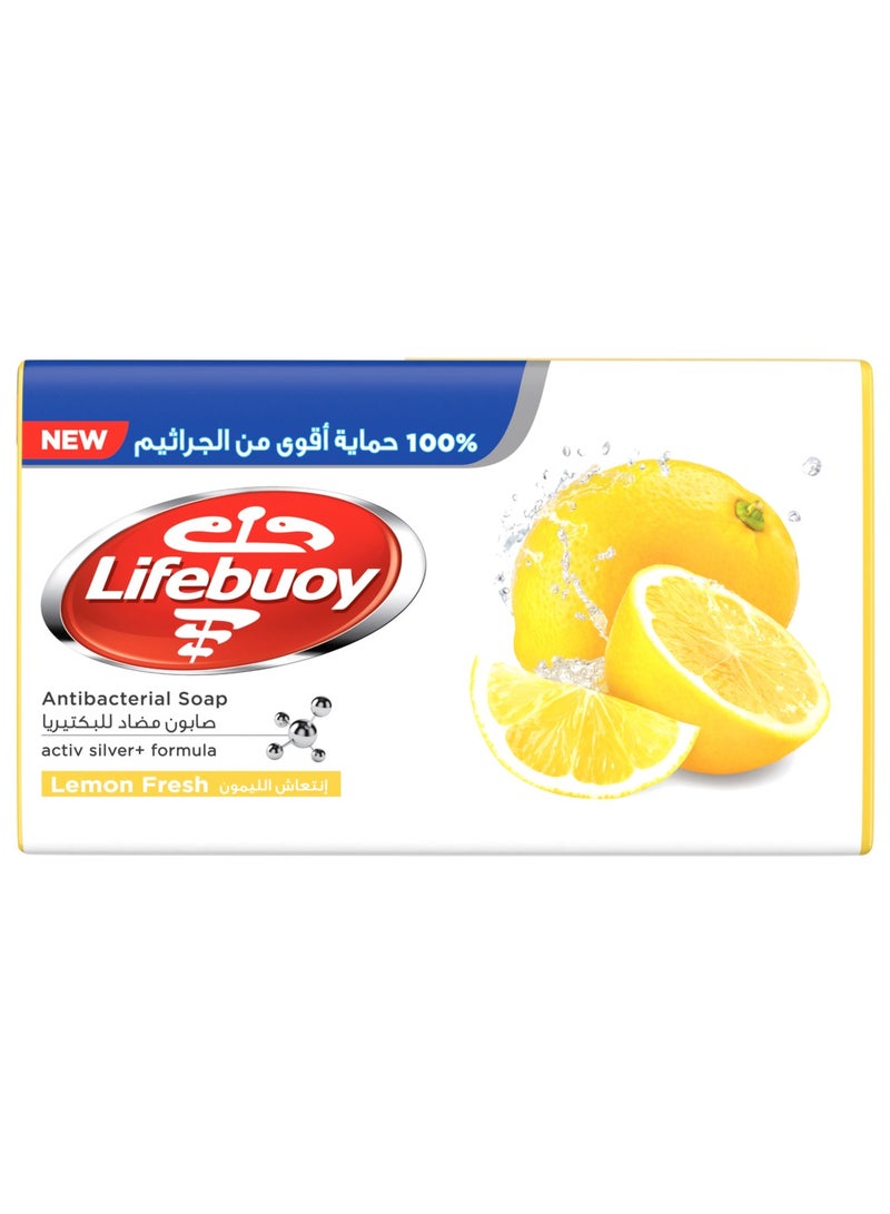 لايفبوي LIFEBUOY Antibacterial Soap LEMON FRESH White 115grams - Image 1