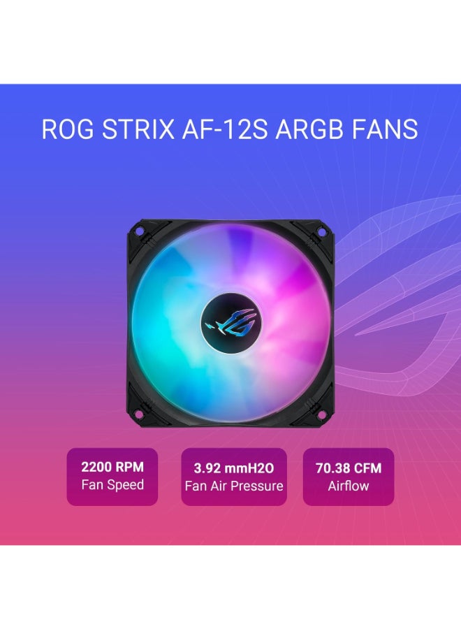 ASUS ROG Strix LC III 360 ARGB LCD All-in-one CPU Liquid Cooler - Intel® LGA 1700, 1200, 115X - AMD Socket AM4, AM5 – with 2.1" IPS LCD, Asetek’s New Gen7 v2 Pump, and Premium ROG ARGB Fans 360meter black - Image 4