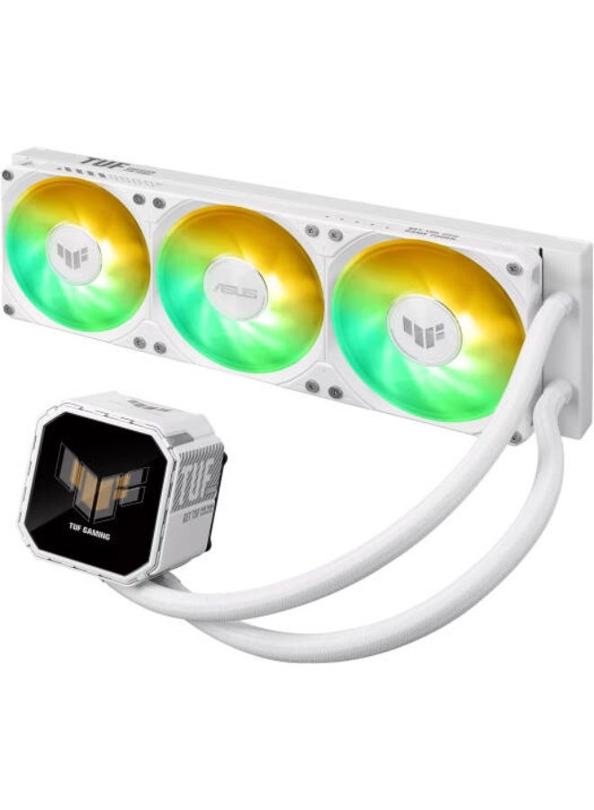 ASUS Gaming LC III 360 ARGB Liquid CPU Cooler, 2.8" Full Color IPS LCD Display, 360mm Radiator Size, 3x MF-12 aRGB Fans, 2600 RPM Fan Speed, 90.78 CFM Airflow, White | 90RC01A2-B0EAY0 360meter white - Image 2